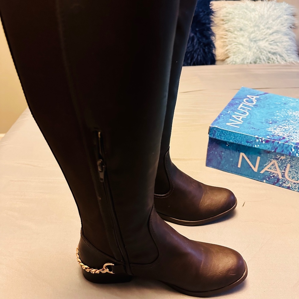Nautica Brown Long Boots